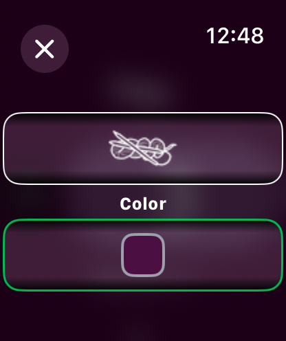 ArisaMakes Row Counter App Screenshot of Counter Set to Zero